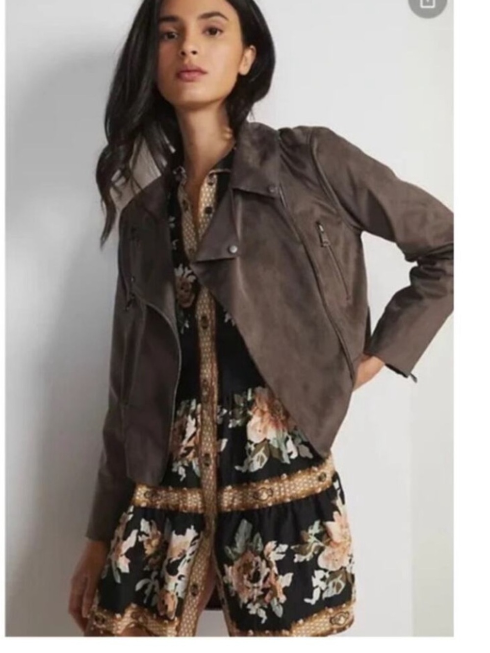 Anthropologie Hutch
Faux Suede Moto Jacket $178 M spring casual